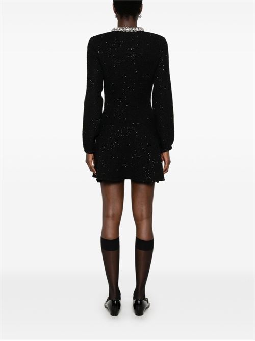 Abito midi con paillettes SELF PORTRAIT | RS25035SBLACK